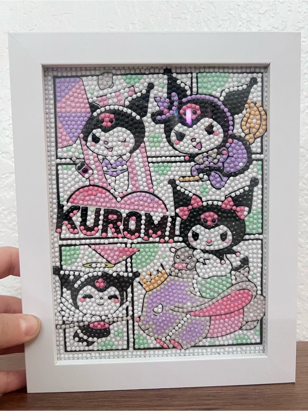 Sanrio Kuromi Diamond Art Framed Wall Decor - Picture 1 of 4